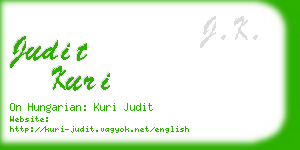 judit kuri business card